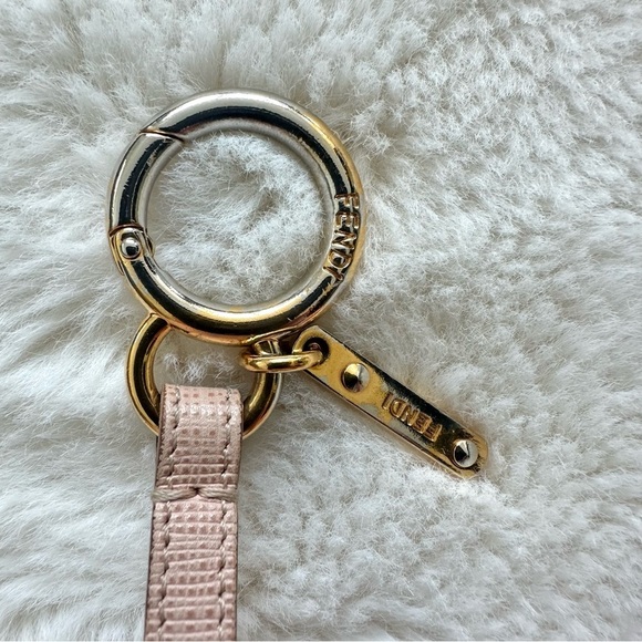 Fendi key chain charm with natural fur Authentic - Picture 2 of 4